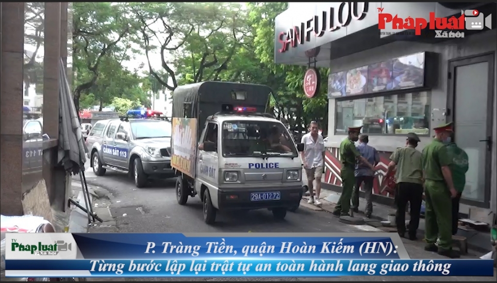 Phường Tràng Tiền, quận Hoàn Kiếm, Hà Nội:  Lập lại trật tự đô thị, an toàn hành lang giao thông