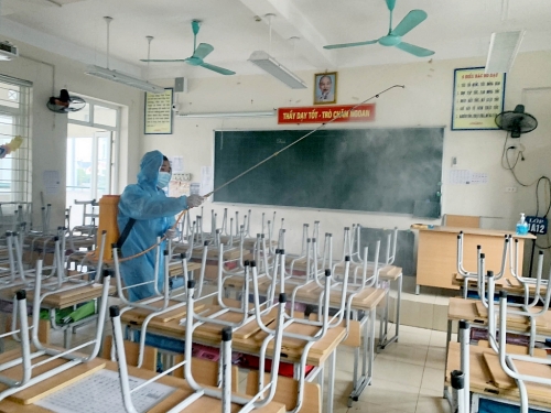 Hà Nội: Các trường học tổng vệ sinh, khử khuẩn sẵn sàng đón học sinh trở lại trường